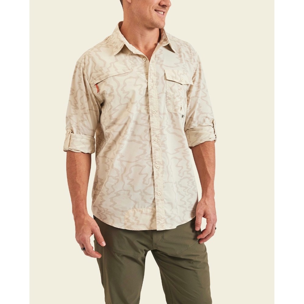 Howler Brothers XXL  Matagorde Ocean Motion Longsleeve Performance Outdoor Shirt